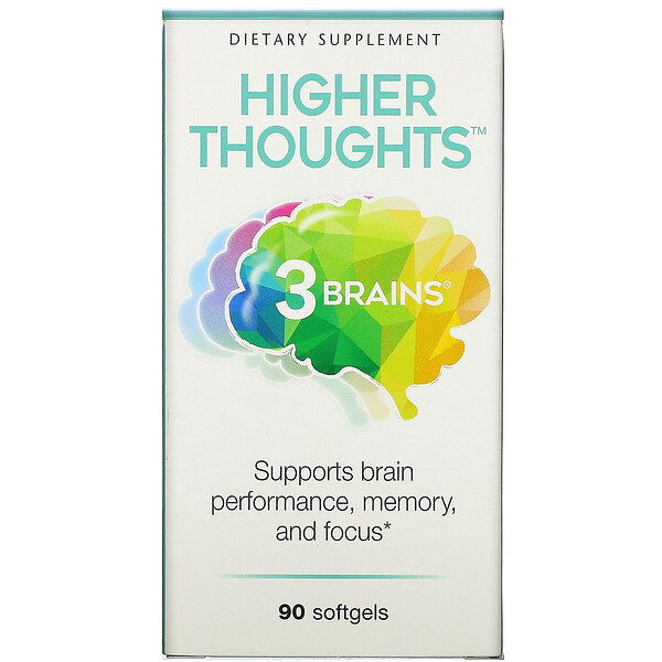 Mua Natural Factors 3 Brains Higher Thoughts 90 Softgels giảm giá rẻ Hà nội TPHCM