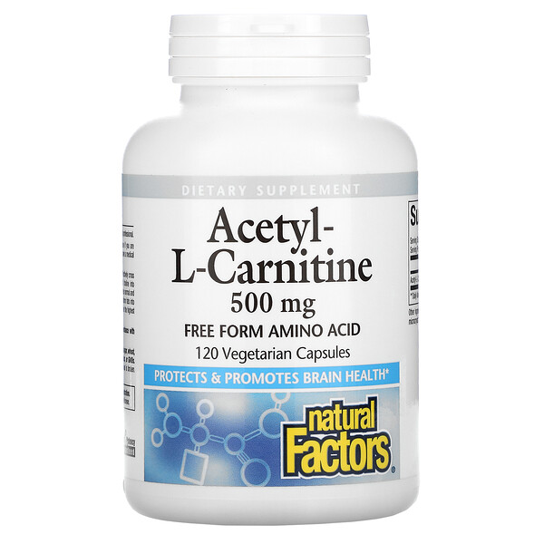 Natural Factors Acetyl-L-Carnitine 500 mg 120 Vegetarian Capsules 2 Mua Natural Factors Acetyl-L-Carnitine 500 mg 120 viên giảm giá rẻ Hà nội TPHCM
