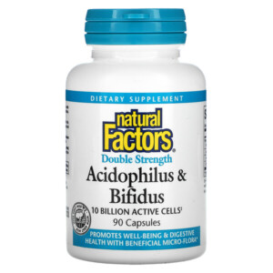 Mua Natural Factors Acidophilus & Bifidus Double Strength 10 Billion Active Cells 90 viên giảm giá rẻ Hà nội TPHCM