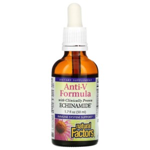 Natural Factors Anti-V Formula with Clinically Proven Echinamide 1.7 fl oz (50 ml) 068958047508