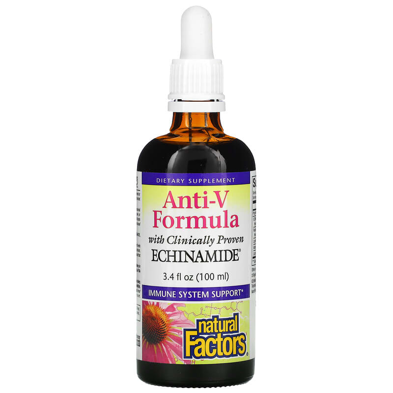 Natural Factors Anti-V Formula with Clinically Proven Echinamide 3.4 fl oz (100 ml) 3 Natural Factors Anti-V Formula with Clinically Proven Echinamide 3.4 fl oz (100 ml) 068958047515