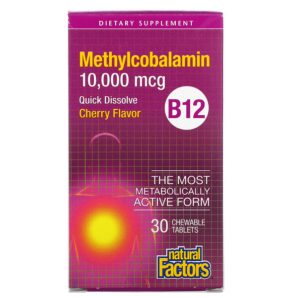 Mua Natural Factors B12 Methylcobalamin Cherry 10