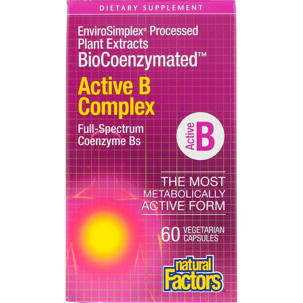 Mua Natural Factors BioCoenzymated Active B Complex 60 viên giảm giá rẻ Hà nội TPHCM