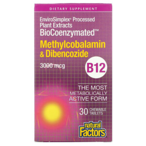 Mua Natural Factors BioCoenzymated B12 Methylcobalamin & Dibencozide 3