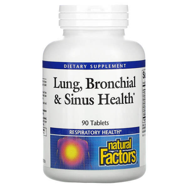 Natural Factors Lung Bronchial & Sinus Health 90 viên 6 natural factors lung bronchial sinus health 90 tablets 2590