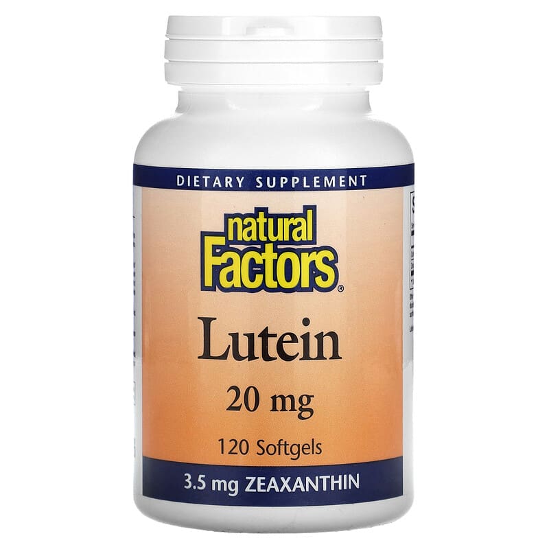 Natural Factors Lutein 20 mg 120 Softgels 3 Natural Factors Lutein 20 mg 120 Softgels 068958010335
