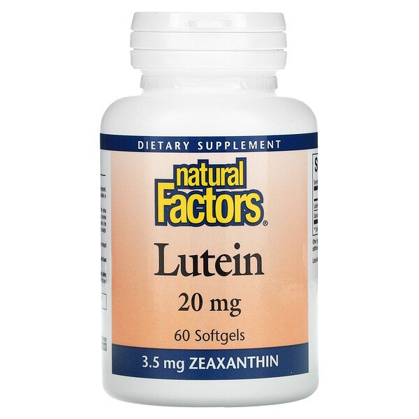 Mua Natural Factors Lutein 20 mg 60 Softgels giảm giá rẻ Hà nội TPHCM