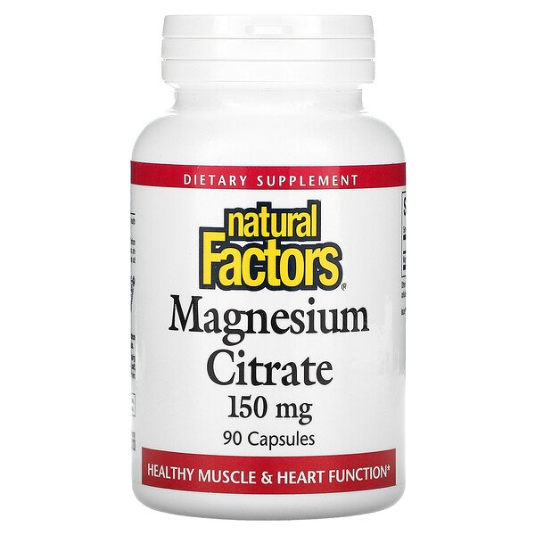 Natural Factors Magnesium Citrate 150 mg 90 Capsules 1 Mua Natural Factors Magnesium Citrate 150 mg 90 viên giảm giá rẻ Hà nội TPHCM
