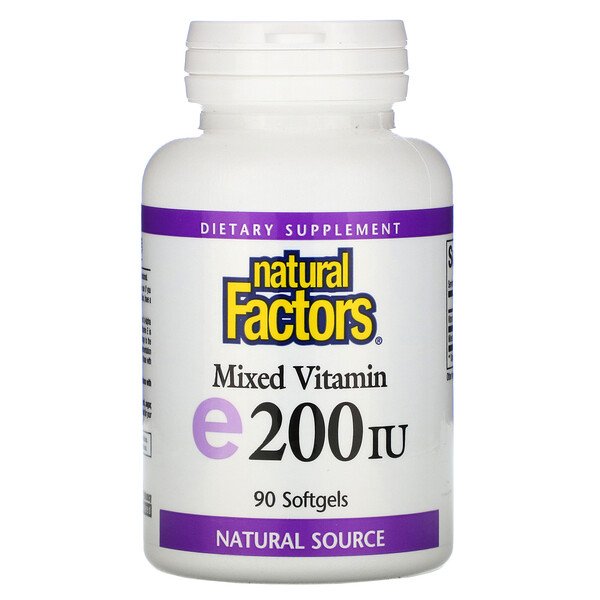 Mua Natural Factors Mixed Vitamin E 200 IU 90 Softgels giảm giá rẻ Hà nội TPHCM