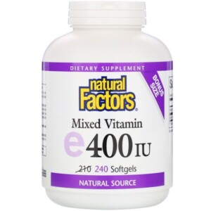Mua Natural Factors Mixed Vitamin E 400 IU 240 Softgels giảm giá rẻ Hà nội TPHCM