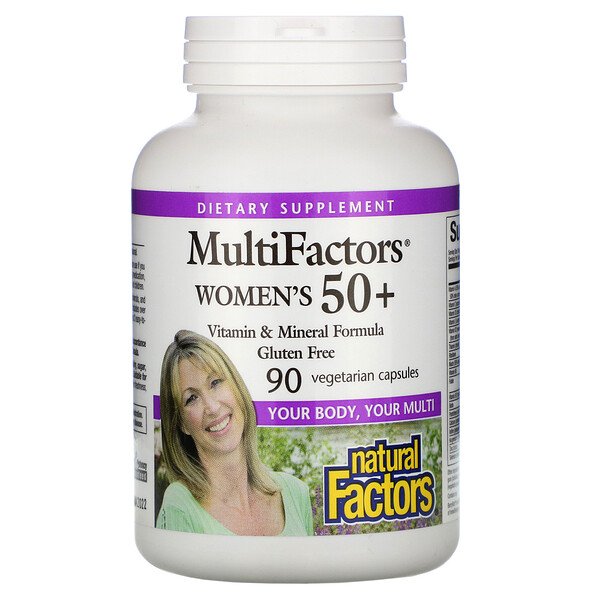 Natural Factors MultiFactors Women's 50+ 90 viên 3 natural factors multifactors women s 50 90 vegetarian capsules 20870