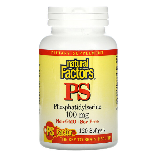 Natural Factors PS 100 mg 120 Softgels 3 natural factors ps 100 mg 120 softgels 105669