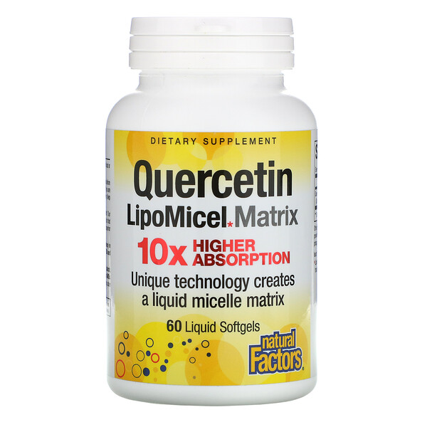 Mua Natural Factors Quercetin LipoMicel Matrix 60 Liquid Softgels giảm giá rẻ Hà nội TPHCM