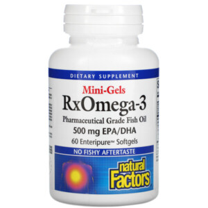 Mua Natural Factors RxOmega-3 Mini-Gels 500 mg 60 Enteripure Softgels giảm giá rẻ Hà nội TPHCM