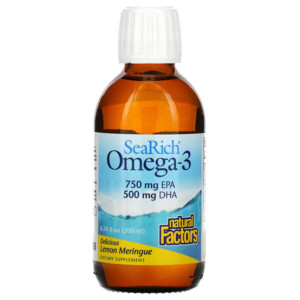 Mua Natural Factors SeaRich Omega-3 Delicious Lemon Meringue 6.76 oz 200 ml giảm giá rẻ Hà nội TPHCM