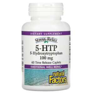 Mua Natural Factors Stress-Relax 5-HTP 100 mg 60 Time Release Caplets giảm giá rẻ Hà nội TPHCM