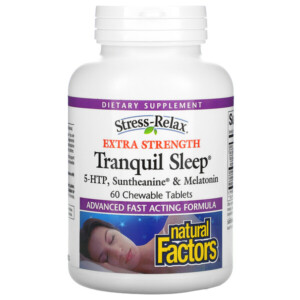 Mua Natural Factors Stress-Relax Extra Strength Tranquil Sleep 60 viên nhai giảm giá rẻ Hà nội TPHCM