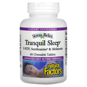 Mua Natural Factors Stress-Relax Tranquil Sleep 60 viên nhai giảm giá rẻ Hà nội TPHCM
