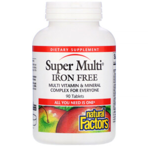 Mua Natural Factors Super Multi Iron Free 90 viên giảm giá rẻ Hà nội TPHCM
