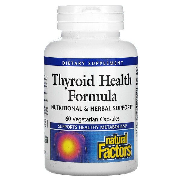 Natural Factors Thyroid Health Formula 60 viên 6 natural factors thyroid health formula 60 vegetarian capsules 2682