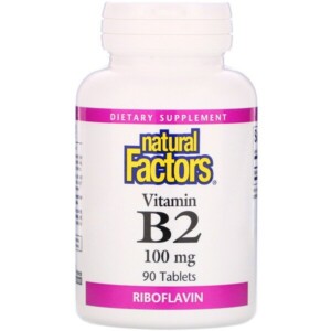 Mua Natural Factors Vitamin B2 Riboflavin 100 mg 90 viên giảm giá rẻ Hà nội TPHCM