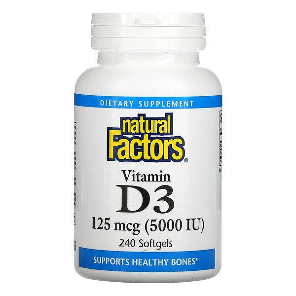 Mua Natural Factors Vitamin D3 125 mcg 5