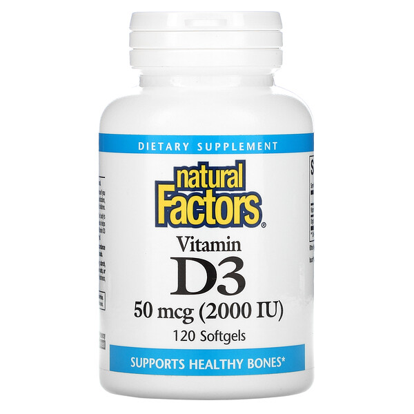 Mua Natural Factors Vitamin D3 50 mcg 2