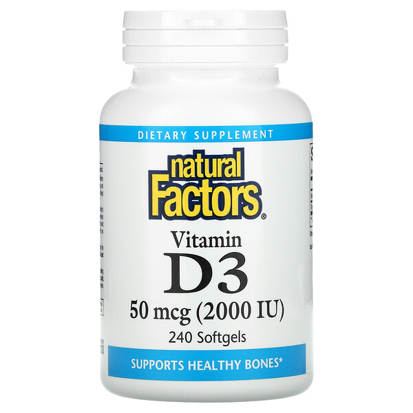 Mua Natural Factors Vitamin D3 50 mcg 2