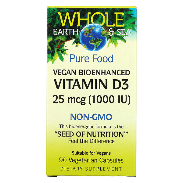 Mua Natural Factors Whole Earth & Sea Vegan Bioenhanced Vitamin D3 25 mcg 1