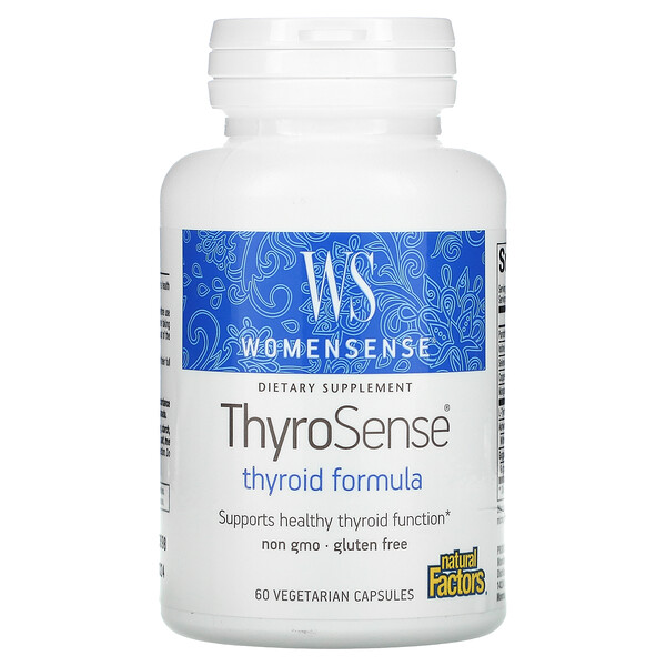 Natural Factors WomenSense ThyroSense Thyroid Formula 60 Vegetarians viên 6 natural factors womensense thyrosense thyroid formula 60 vegetarians capsules 2680