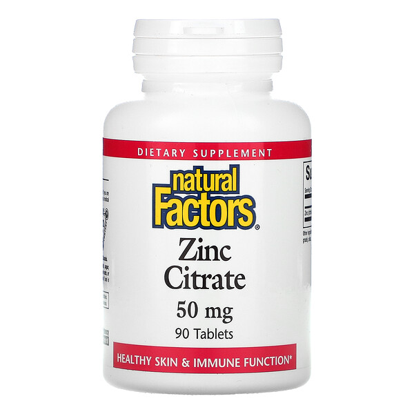 Mua Natural Factors Zinc Citrate 50 mg 90 viên giảm giá rẻ Hà nội TPHCM