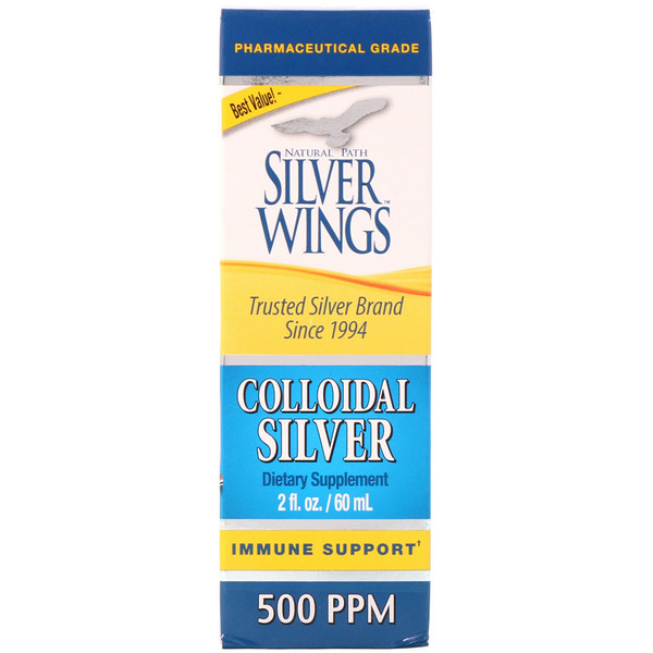 Mua Natural Path Silver Wings Colloidal Silver 500 PPM 2 oz 60 ml giảm giá rẻ Hà nội TPHCM