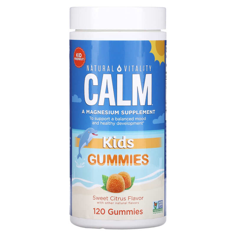 Natural Vitality CALM Kids Gummies Sweet Citrus 120 Gummies 3 Natural Vitality CALM Kids Gummies Sweet Citrus 120 Gummies 183405043817