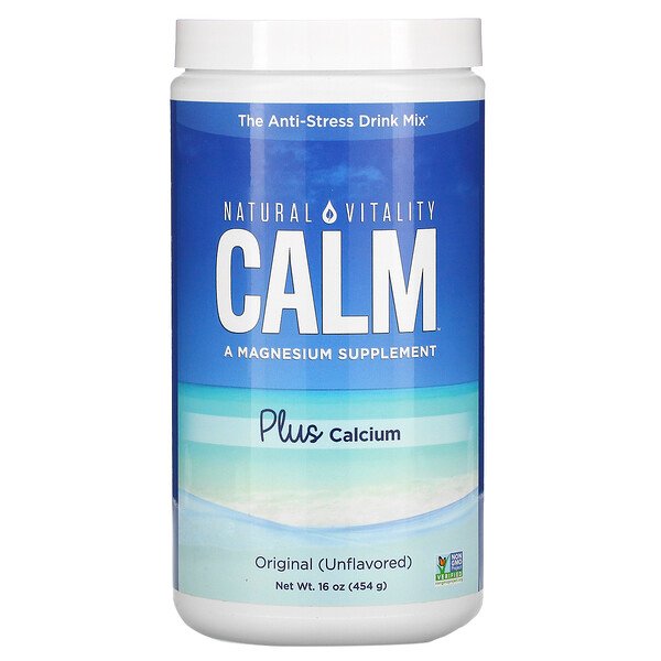 Mua Natural Vitality CALM Plus Calcium The Anti-Stress Drink Mix Original Unflavored 16 oz 454 g giảm giá rẻ Hà nội TPHCM