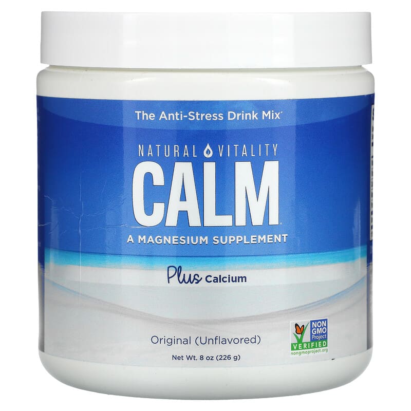 Natural Vitality CALM Plus Calcium The Anti-Stress Drink Mix Original (Unflavored) 8 oz (226 g) 3 Natural Vitality CALM Plus Calcium The Anti-Stress Drink Mix Original (Unflavored) 8 oz (226 g) 183405043541