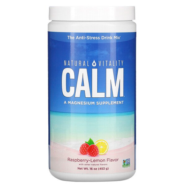 Mua Natural Vitality CALM The Anti-Stress Drink Mix Raspberry-Lemon Flavor 16 oz 453 g giảm giá rẻ Hà nội TPHCM