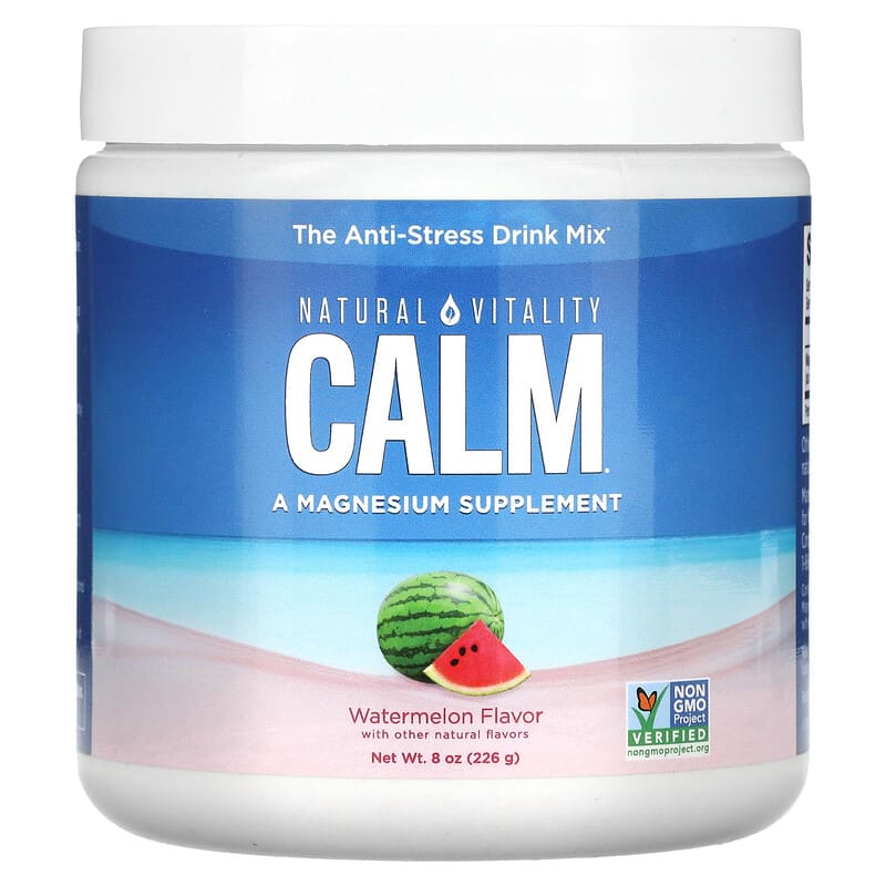 Natural Vitality CALM The Anti-Stress Drink Mix Watermelon 8 oz (226 g) 3 Natural Vitality CALM The Anti-Stress Drink Mix Watermelon 8 oz (226 g) 183405043565