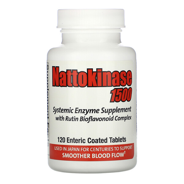 Naturally Vitamins Nattokinase 1500 Systemic Enzyme Supplement 120 Enteric Coated viên 2 naturally vitamins nattokinase 1500 systemic enzyme supplement 120 enteric coated tablets 4465