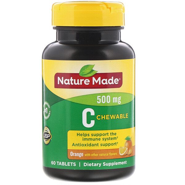 Mua Nature Made C Chewable Orange 500 mg 60 viên giảm giá rẻ Hà nội TPHCM