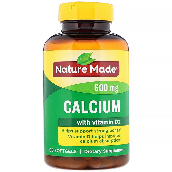 Mua Nature Made Calcium with Vitamin D3 600 mg 100 Softgels giảm giá rẻ Hà nội TPHCM