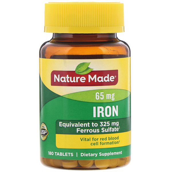 Mua Nature Made Iron 65 mg 180 viên giảm giá rẻ Hà nội TPHCM