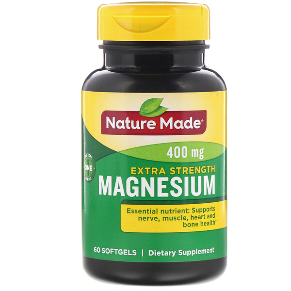 Mua Nature Made Magnesium Extra Strength 400 mg 60 Softgels giảm giá rẻ Hà nội TPHCM