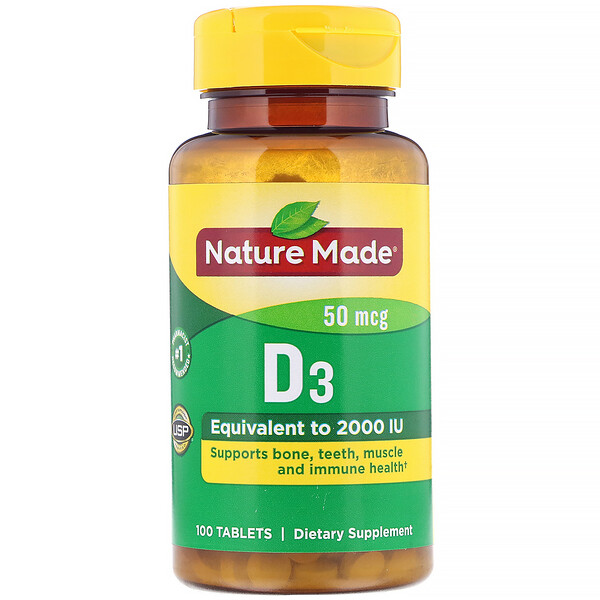 Mua Nature Made Vitamin D3 50 mcg 100 viên giảm giá rẻ Hà nội TPHCM