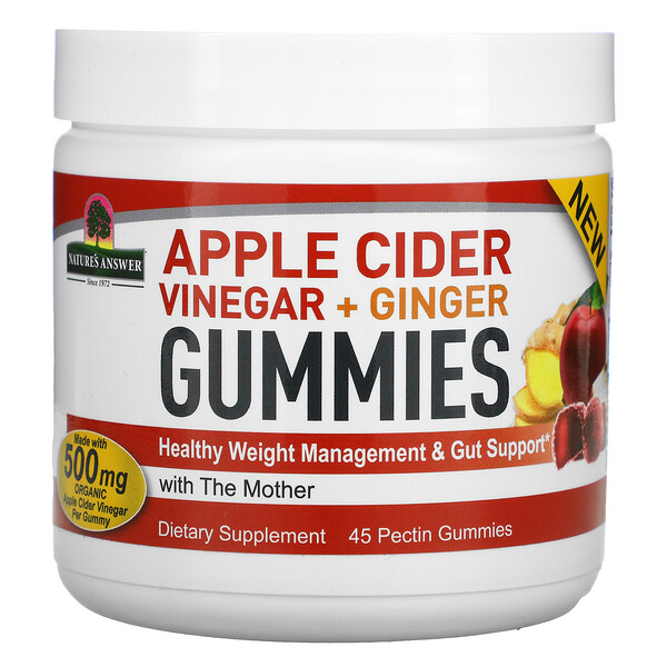Nature's Answer Apple Cider Vinegar + Ginger Gummies with The Mother 500 mg 45 Pectin Gummies 1 Mua Nature's Answer Apple Cider Vinegar + Ginger Gummies with The Mother 500 mg 45 Pectin Gummies giảm giá rẻ Hà nội TPHCM