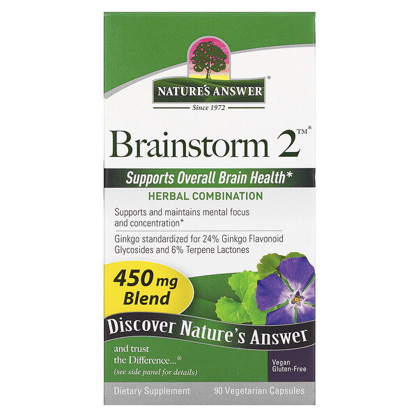 Mua Nature's Answer Brainstorm 2 Herbal Combination 450 mg 90 viên giảm giá rẻ Hà nội TPHCM