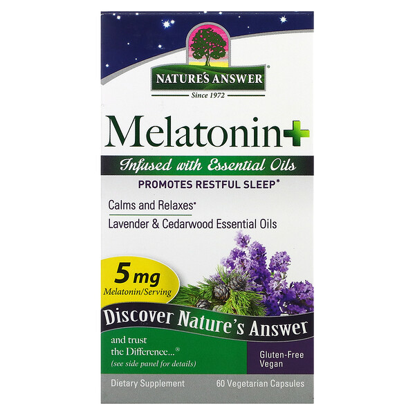 Mua Nature's Answer Melatonin+ 5 mg 60 viên giảm giá rẻ Hà nội TPHCM