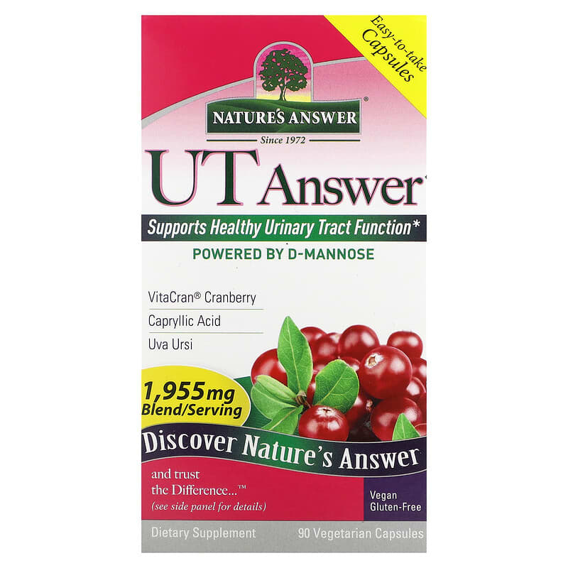 Nature's Answer UT Answer 651.66 mg 90 Vegetarian Capsules 3 Nature's Answer UT Answer 651.66 mg 90 Vegetarian Capsules 083000263750