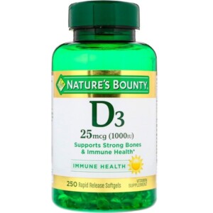 Mua Nature's Bounty D3 25 mcg 1000 IU 250 Rapid Release Softgels giảm giá rẻ Hà nội TPHCM