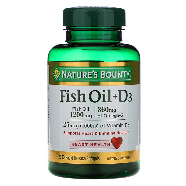 Nature's Bounty Fish Oil + D3 90 Rapid Release Softgels 2 Mua Nature's Bounty Fish Oil + D3 90 Rapid Release Softgels giảm giá rẻ Hà nội TPHCM