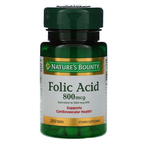 Mua Nature's Bounty Folic Acid 800 mcg 250 viên giảm giá rẻ Hà nội TPHCM